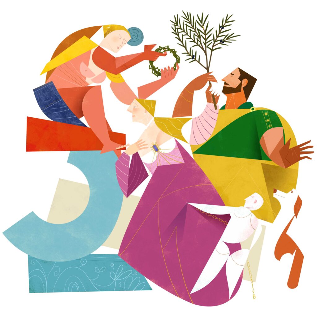 Based on Veronese's Allegory of Love